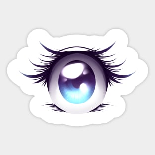 Purple anime eye Sticker